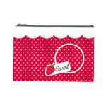 Strawberries cosmetic bag L 02 - Cosmetic Bag (Large)