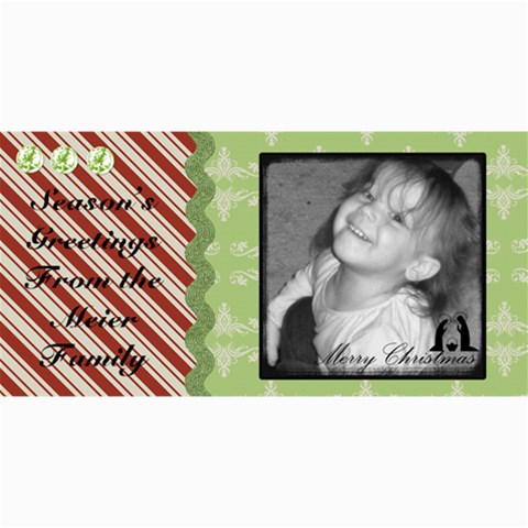 Merry Christmas Card 4 By Martha Meier 8 x4  Photo Card - 1