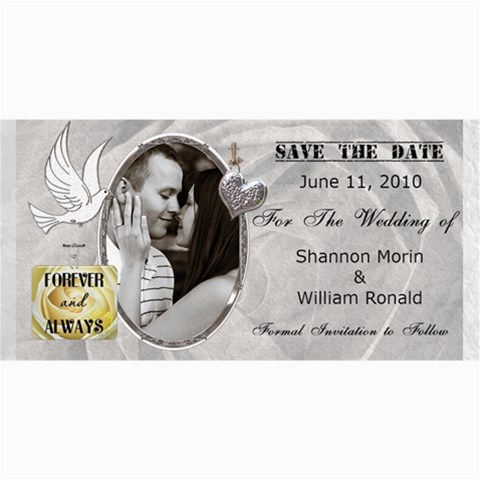 Wedding Save The Date Cards By Lil 8 x4  Photo Card - 3