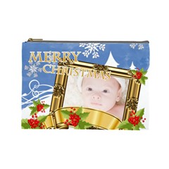 merry christmas - Cosmetic Bag (Large)