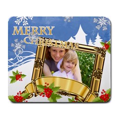 merry christmas - Large Mousepad