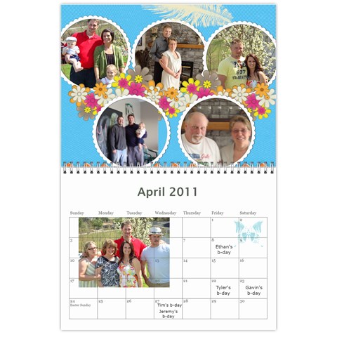 Mom s Calendar 2011 By Sharon Kelley Apr 2011