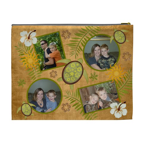 Xl Cosmetic Bag Honu By Lmw Back