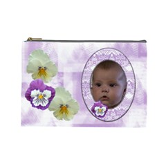 Pansy Large Cosmetic Case 1 - Cosmetic Bag (Large)