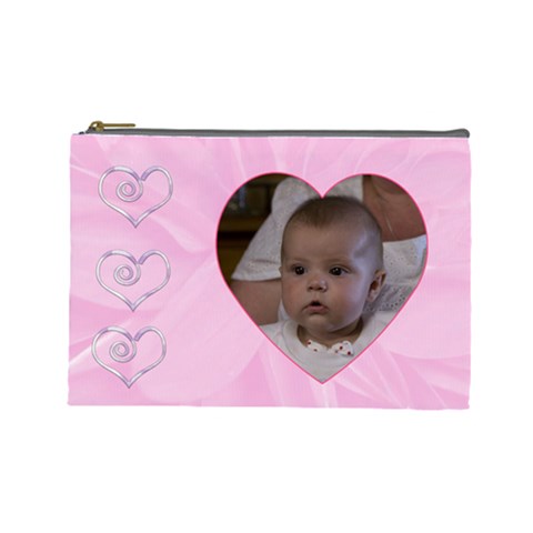 Dahlia Large Cosmetic Case By Joan T Front