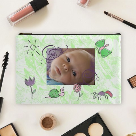 Doodles Large Cosmetic Case 2 By Joan T Front