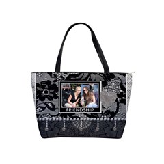 Friendship & Laughter Lace Shoulder Handbag - Classic Shoulder Handbag