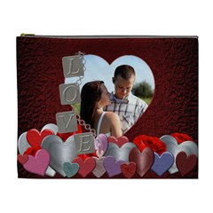Love Hearts XL Cosmetic Bag (7 styles) - Cosmetic Bag (XL) Love Hearts XL Cosmetic Bag (7 styles) - Cosmetic Bag (XL)