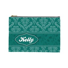 Turquoise Large Cosmetic Bag (7 styles) - Cosmetic Bag (Large)