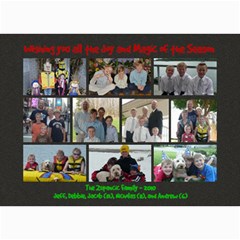 Zupancic Christmas Card 2010 - 5  x 7  Photo Cards