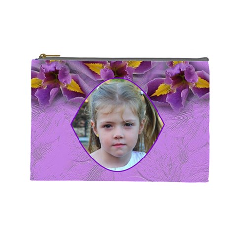 Iris Large Cosmetic Case 2 By Joan T Front