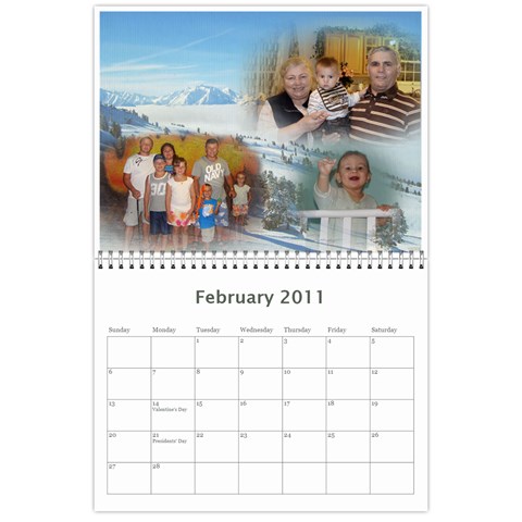 Calendar 2011  Anna By Tania Feb 2011