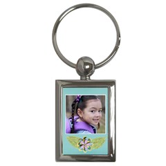 Key Chain (rectangle)  - Flowers2