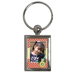 Key Chain (Rectangle)  - flowers3