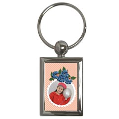 Key Chain (Rectangle)  - flowers5