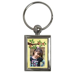 Key Chain (rectangle)  - Flowers8