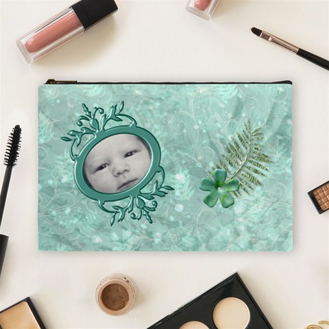 Frog Salad Large Cosmetic Case 2 By Joan T Front
