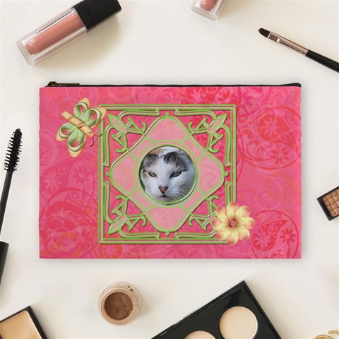 Melon Surprise Large Cosmetic Case 2 By Joan T Front