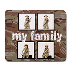 Sand Camo Family Mouse mat - Large Mousepad