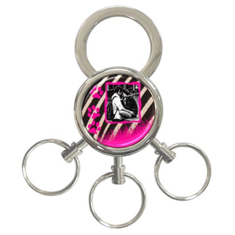 Zebra Key Chain By Carmensita Front