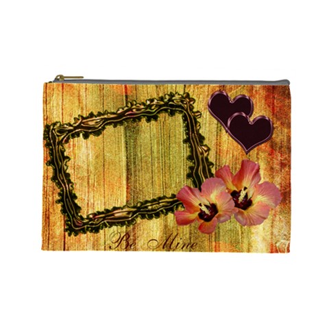 I Heart You Be Mine Autumn Large Cosmetic Bag By Ellan Front