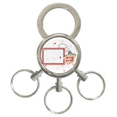 With love - 3-Ring Key Chain