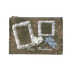 I Heart You Our Wedding Day Large Cosmetic Bag - Cosmetic Bag (Large)