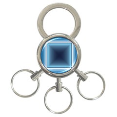 Blue key chain - 3-Ring Key Chain