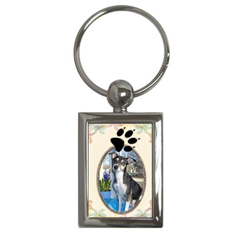 Dog Paw Print Key Chain By Lil Front
