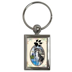 Dog Paw Print Key Chain