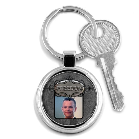 Freedom Round Key Chain By Lil Front