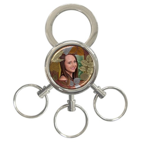 Fall Leaves 3 Ring Key Chain By Lil Front