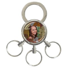Fall Leaves 3 Ring Key Chain