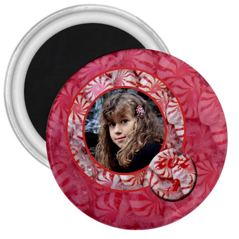 Peppermintcandy Magnet By Patricia W Front