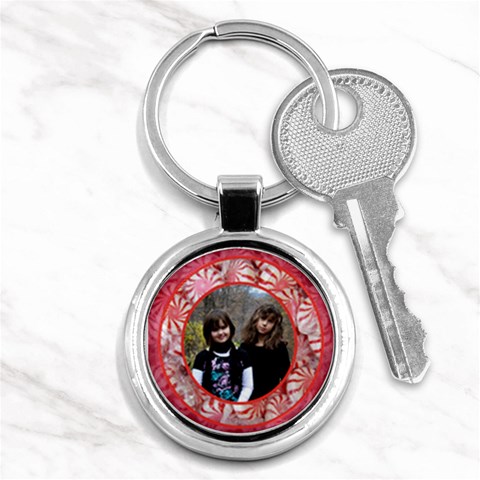 Peppermint Candy Keychain By Patricia W Front