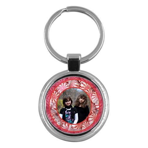 Peppermint Candy Keychain By Patricia W Front