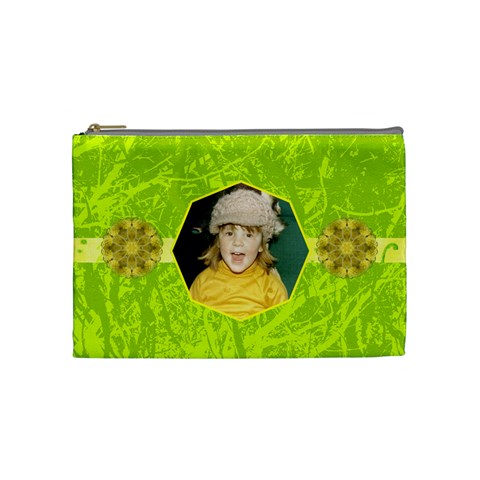 Lime Juice Medium Cosmetic Case By Joan T Front