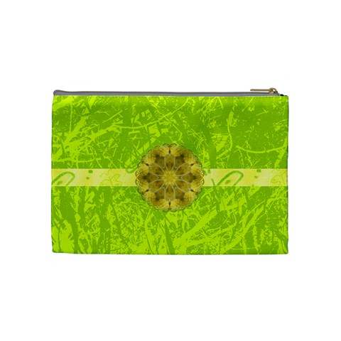 Lime Juice Medium Cosmetic Case By Joan T Back
