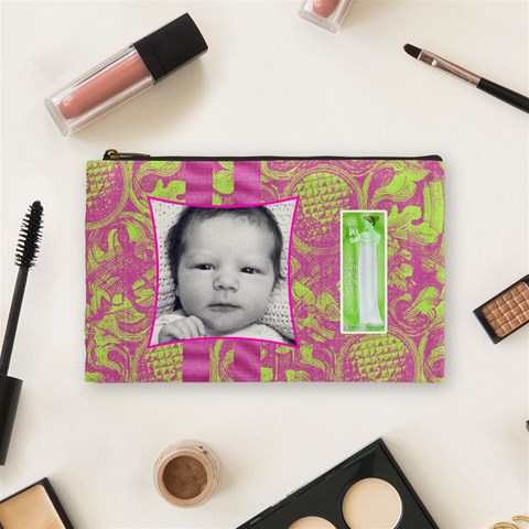 Bubblegum Medium Cosmetic Case By Joan T Front