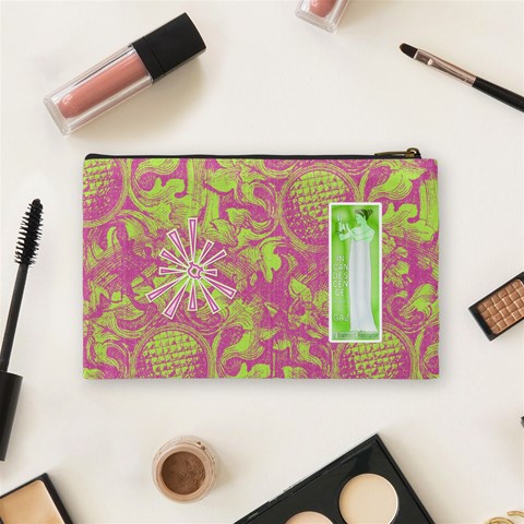 Bubblegum Medium Cosmetic Case By Joan T Back