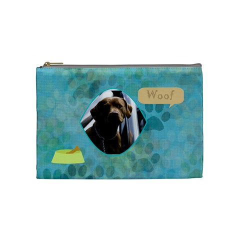Hot Dog Medium Cosmetic Case 2 By Joan T Front