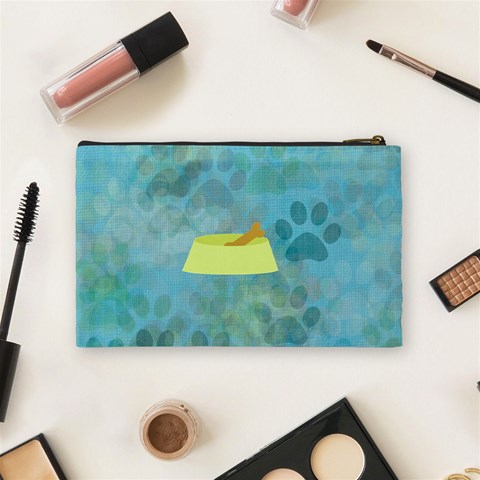 Hot Dog Medium Cosmetic Case 2 By Joan T Back