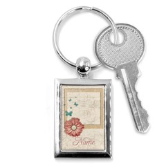 vintage frame- key chain - Key Chain (Rectangle)