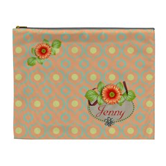 Cosmetic Bag (XL)- Orange Twist 12