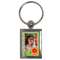 Key Chain (Rectangle)  - Orange Twist 2