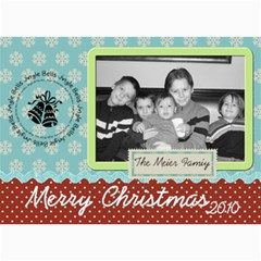 pretty merry christmas card - 5  x 7  Photo Cards
