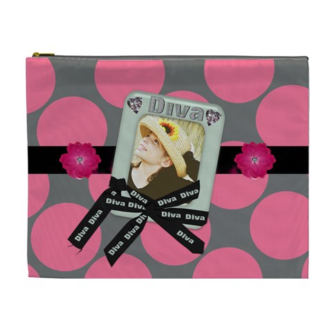 Diva Cosmetic Bag Xl By Danielle Christiansen Front