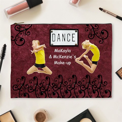 Dance Cosmetic Bag For Recitals By Danielle Christiansen Front