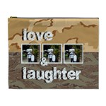 desert camo love & laughter extra large cosmetic bag - Cosmetic Bag (XL)