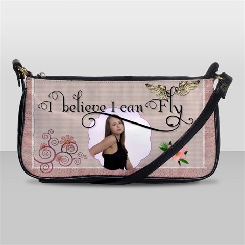 I Believe I Can Fly Shoulder Clutch Handbag By Lil Front